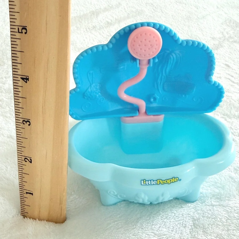 Fisher-Price Little People Disney Ariel Bathtub Vanity Kids Blue GWV51 3pc Set